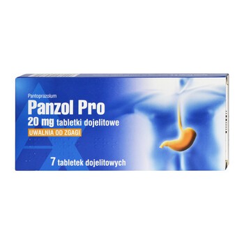 Panzol Pro, 20 mg, tabletki dojelitowe,  7 szt