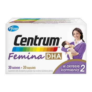 Centrum Femina 2 DHA, 30 tabletki + 30 kapsułki
