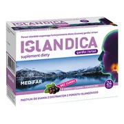 Medifar Islandica, pastylki do ssania, smak czarnej porzeczki, 24 szt. https://azcdn.doz.pl/image/d/product/014e5752-scale-180x180.png