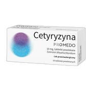 Cetyryzyna Promedo, 10 mg, tabletki powlekane, 10 szt.