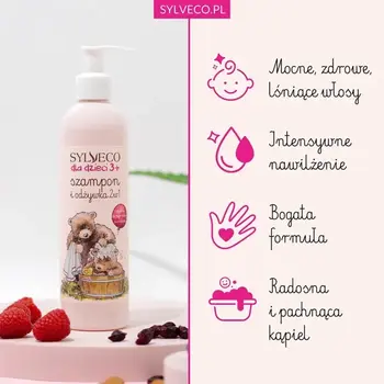 Sylveco dla dzieci 3+, szampon i odżywka 2w1, 300 ml