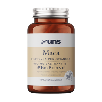 Uns Maca + Bioperine, kapsułki, 90 szt.