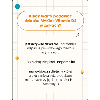 HealthLabs MyKids Vitamin D3, żelki, smak jabłkowy, 60 szt.