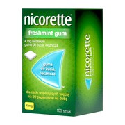 Nicorette Freshmint Gum, 4 mg, guma do żucia, 105 szt.
