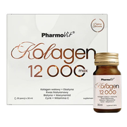 Pharmovit Kolagen 12 000 Max, płyn, smak owoce tropikalne, 30 ml x 30 szt.