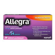 Allegra, 120 mg, tabletki powlekane, 20 szt.