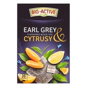 Big-Active, herbata czarna Earl Grey & Cytrusy, saszetki, 20 szt.