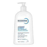 Bioderma Atoderm Intensive Gel moussant, łagodny żel oczyszczający i natłuszczający, 1 l