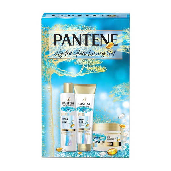 Pantene Zestaw Pantene Pro-V Miracles Hydra Glow, szampon, 300 ml + odżywka, 200 ml + maska, 160 ml