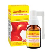 Gardimax medica lemon spray, aerozol do stosowania w jamie ustnej, 30 ml        