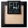 Maybelline Fit Me Matte + Poreless, puder matujący do twarzy w kompakcie, 105 Natural Ivory, 9 g