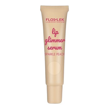 Flos-Lek Lip Care Glimmer, serum do ust, sparkle peach, 14 g
