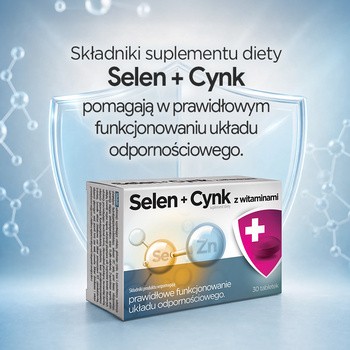 Selen + cynk z witaminami, tabletki, 30 szt.