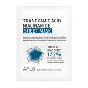 APLB Tranexamic Acid Niacinamide Sheet Mask, rozjaśniająca maska w płachcie z kwasem traneksamowym i niacynamidem, 25 ml https://azcdn.doz.pl/image/d/product/004ff525-scale-180x180.png