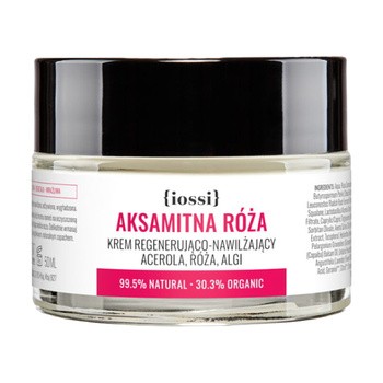 Iossi Aksamitna Róża, krem regenerująco-nawilżający acerola, róża, algi, 50 ml
