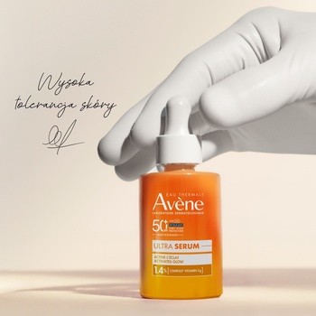 Avene Eau Thermale Ultra Serum, serum aktywujące blask skóry, SPF 50+, 30 ml