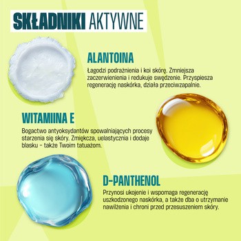 Neba, krem ochronny z filtrami SPF 50 do pielęgnacji tatuaży, 50 ml