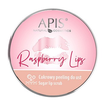 Apis Raspberry Lips, Cukrowy peeling do ust, 10 ml