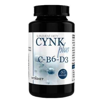 Cynk Plus C-B6-D3, kapsułki, 60 szt.
