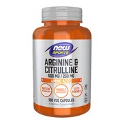 Now Sports Arginine & Citrulline 500mg/250mg, kapsułki, 120 szt. https://azcdn.doz.pl/image/d/product/ae3b949a-scale-180x180.png
