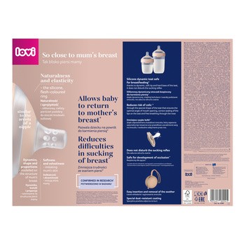 Lovi Mammafeel, zestaw wyprawkowy (butelka 150 ml + butelka 250 ml + smoczek + etui)
