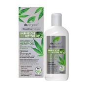 Dr Organic Hemp Oil, odbudowujący szampon stymulujący porost włosów, 265 ml        