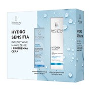 alt Zestaw Promocyjny Iwostin Hydro Sensitia, intensywnie nawilżające serum, 30 ml + krem intensywnie nawilżający SPF 15, 50 ml
