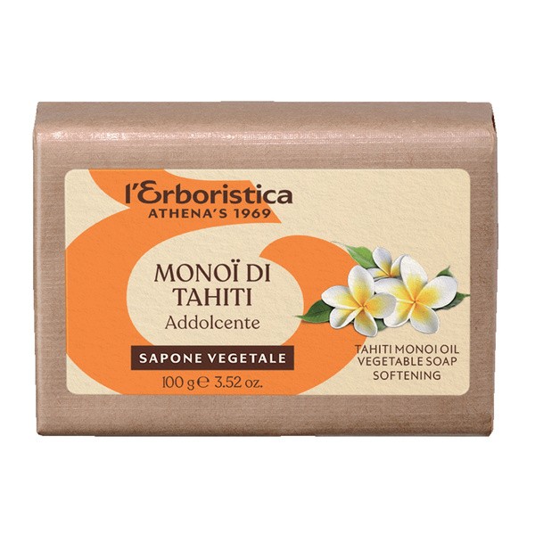 L'Erboristica L'Erboristica, roślinne mydło z olej monoi z Tahiti, 100 g — Składniki i ocena