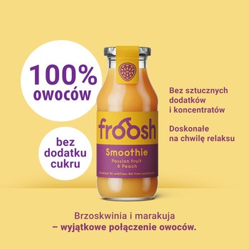 Froosh Smoothie, Ananas, Brzoskwinia i Marakuja, 250 ml