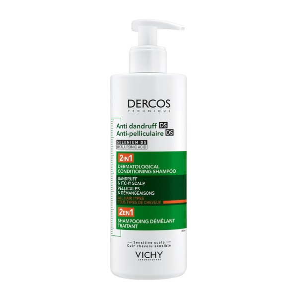 Vichy Vichy Dercos DS, szampon przeciwłupieżowy z odżywką 2w1, 390 ml