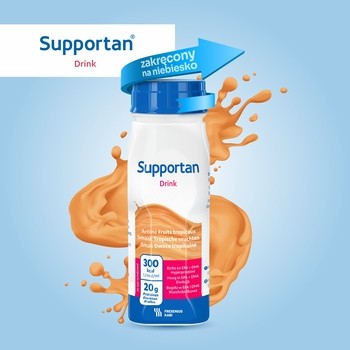 Supportan Drink, płyn o smaku owoce tropikalne, 4 x 200 ml