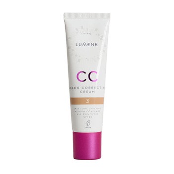 Lumene CC Color Correcting Cream, korygujący krem CC SPF 20, 3 (W), 30 ml