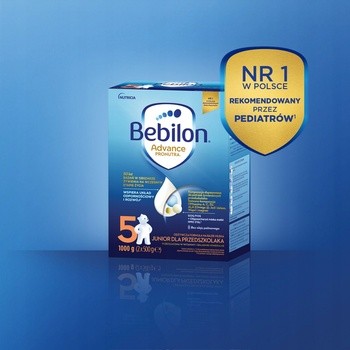 Bebilon Advance Pronutra 5, Junior, formuła na bazie mleka dla przedszkolaka, proszek, 1000 g (2 x 500 g)