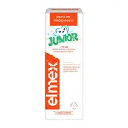 Elmex Junior, płyn do płukania jamy ustnej z aminofluorkiem, dla dzieci w wieku 6-12 lat, 400 ml https://azcdn.doz.pl/image/d/product/95eca3b8-scale-180x180.png