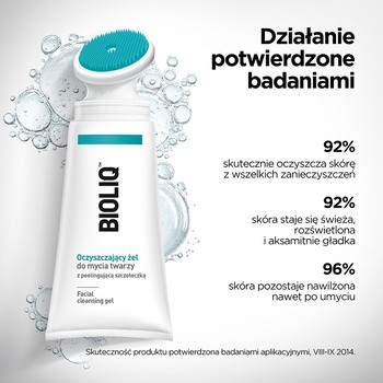 Bioliq Clean, oczyszczający żel do mycia twarzy z peelingującą szczoteczką, 125 ml
