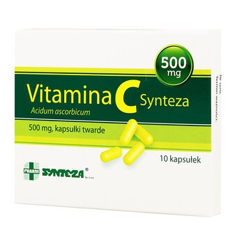 Witamina C Synteza, 500 mg, kapsułki twarde, 10 szt.