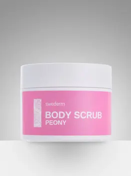 Swederm Body Scrub, cukrowy peeling do ciała, piwonia, 275 g