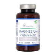 Super Labs Magnesium + Vitamin B6, kapsułki, 90 szt.