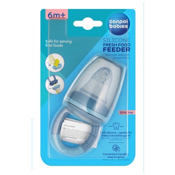 Canpol, silikonowa siateczka do karmienia, niebieska, 1 szt.