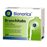 Bronchitabs, 60 mg + 160 mg, tabletki powlekane, 20 szt.