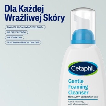 Cetaphil, lekka pianka do mycia twarzy, 236 ml