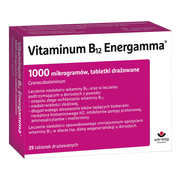 Vitaminum B12 Energamma, 1000 mikrogramów, tabletki drażowane, 25 szt.