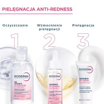 Bioderma Sensibio AR+ Micellar Gel, żel micelarny do skóry wrażliwej, 250 ml