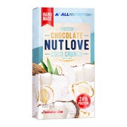 Allnutrition Nutlove Protein Chocolate Coco Crunch, biała czekolada o smaku kokosowym, 100 g        