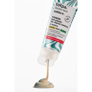 Tołpa Dermo Face Sebio+, żel-pasta do mycia twarzy, 3 kolory, 100 ml
