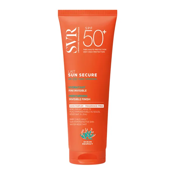 Солнцезащитное молочко SVR Sun Secure Lait SPF 50+, без отдушки, увлажняющее, 250 мл