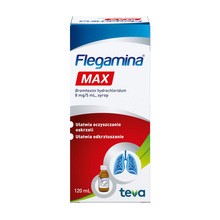 Flegamina Max, 8 mg/5 ml, syrop, 120 ml