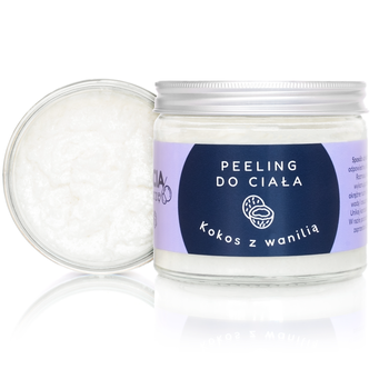 Bracia Mydlarze, peeling drobnoziarnisty, Kokos z wanilią, 250 ml