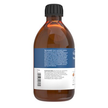 Vitaler's Tran norweski, pomarańczowy, płyn, 250 ml