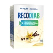 Recodiab, żywność specjalnego przeznaczenia medycznego do postępowania dietetycznego w niedożywieniu u pacjentów z cukrzycą, proszek, 6 x 77 g